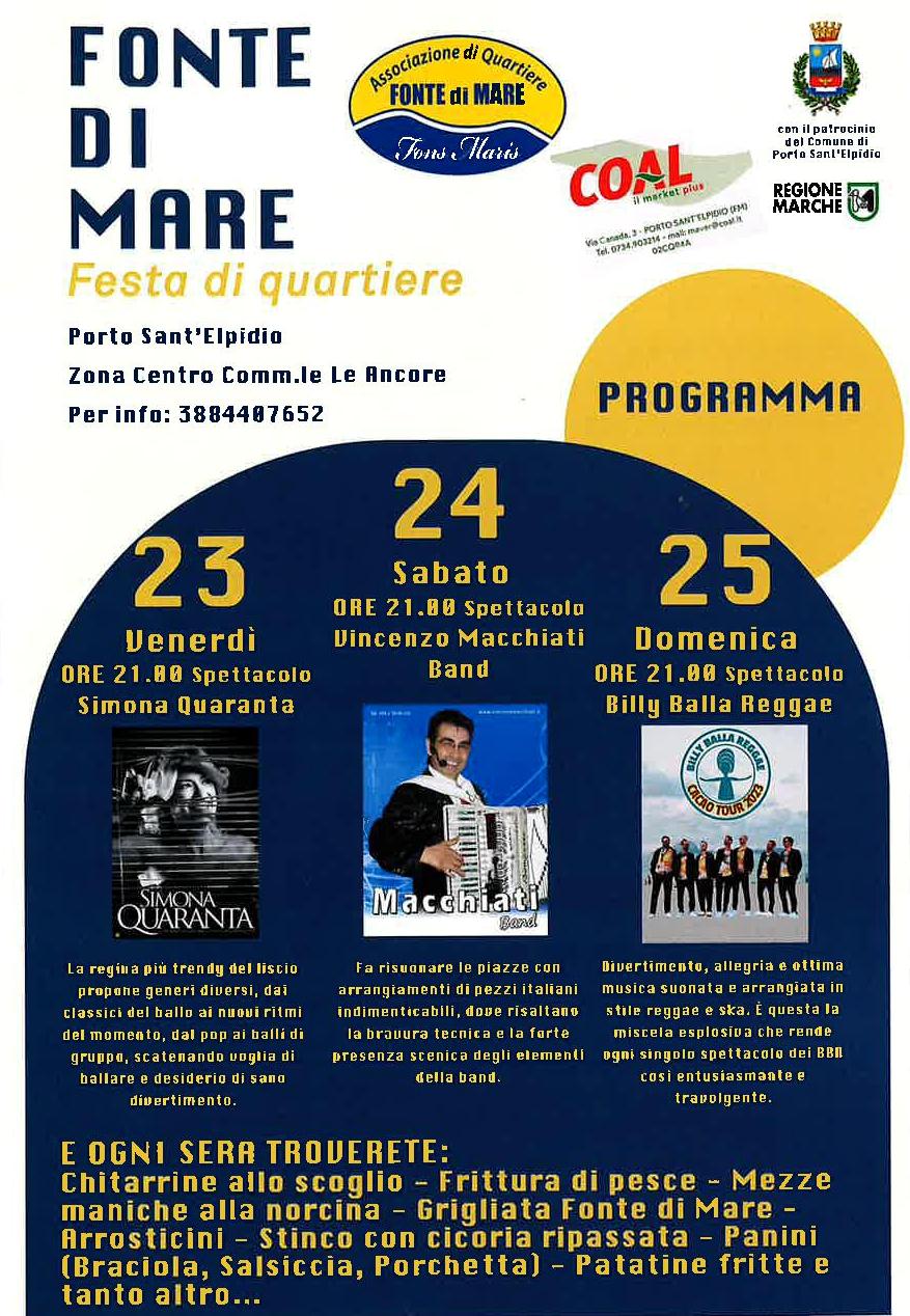 Festa quartiere Fonte di Mare