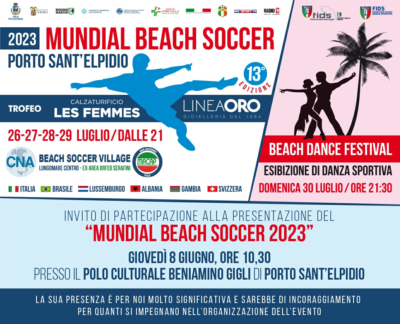 Presentazione MUNDIAL BEACH SOCCER 2023