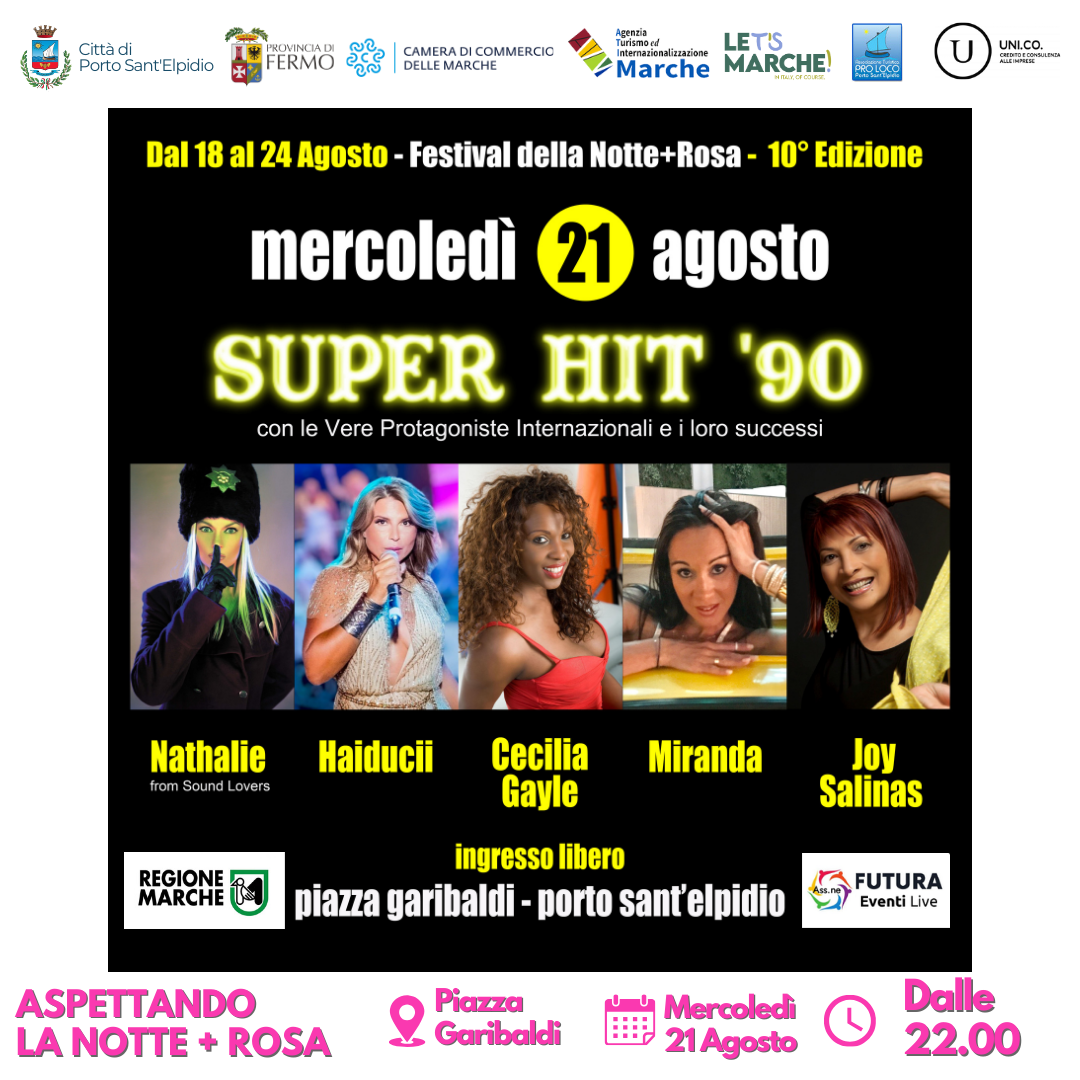 Anteprima Notte + rosa Super Hit anni '90 