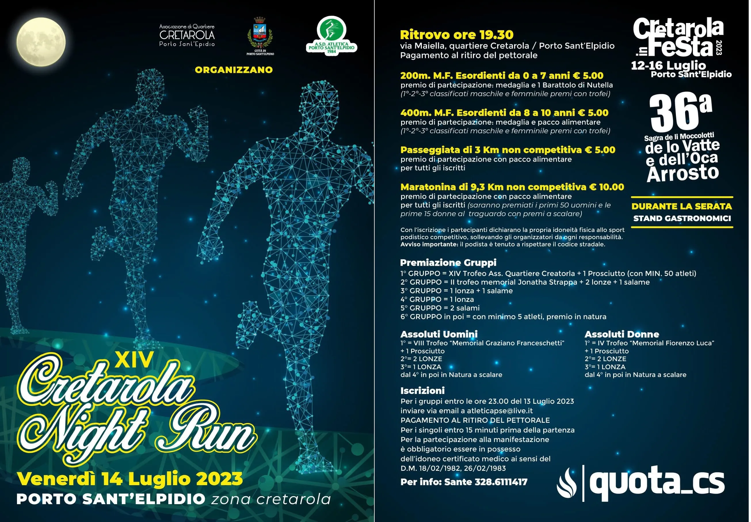 Xiv cretarola night run