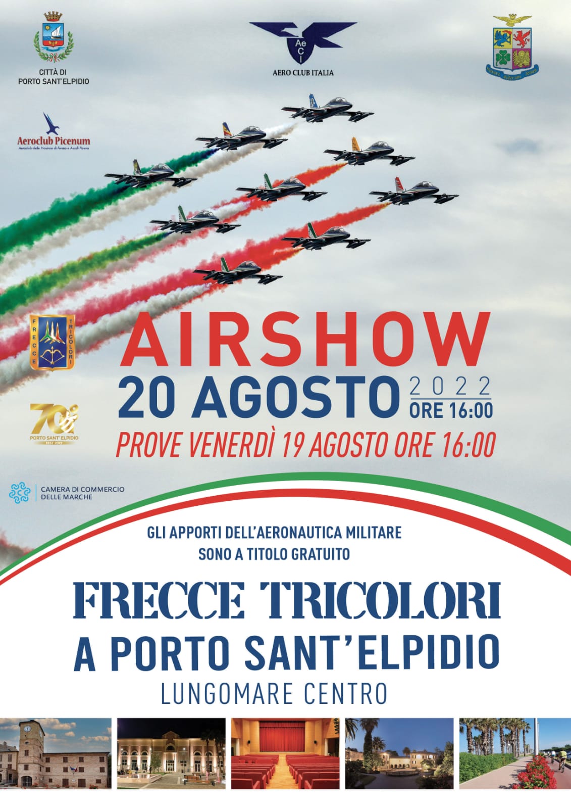LE FRECCE TRICOLORI - 70 anni di Porto Sant'Elpidio