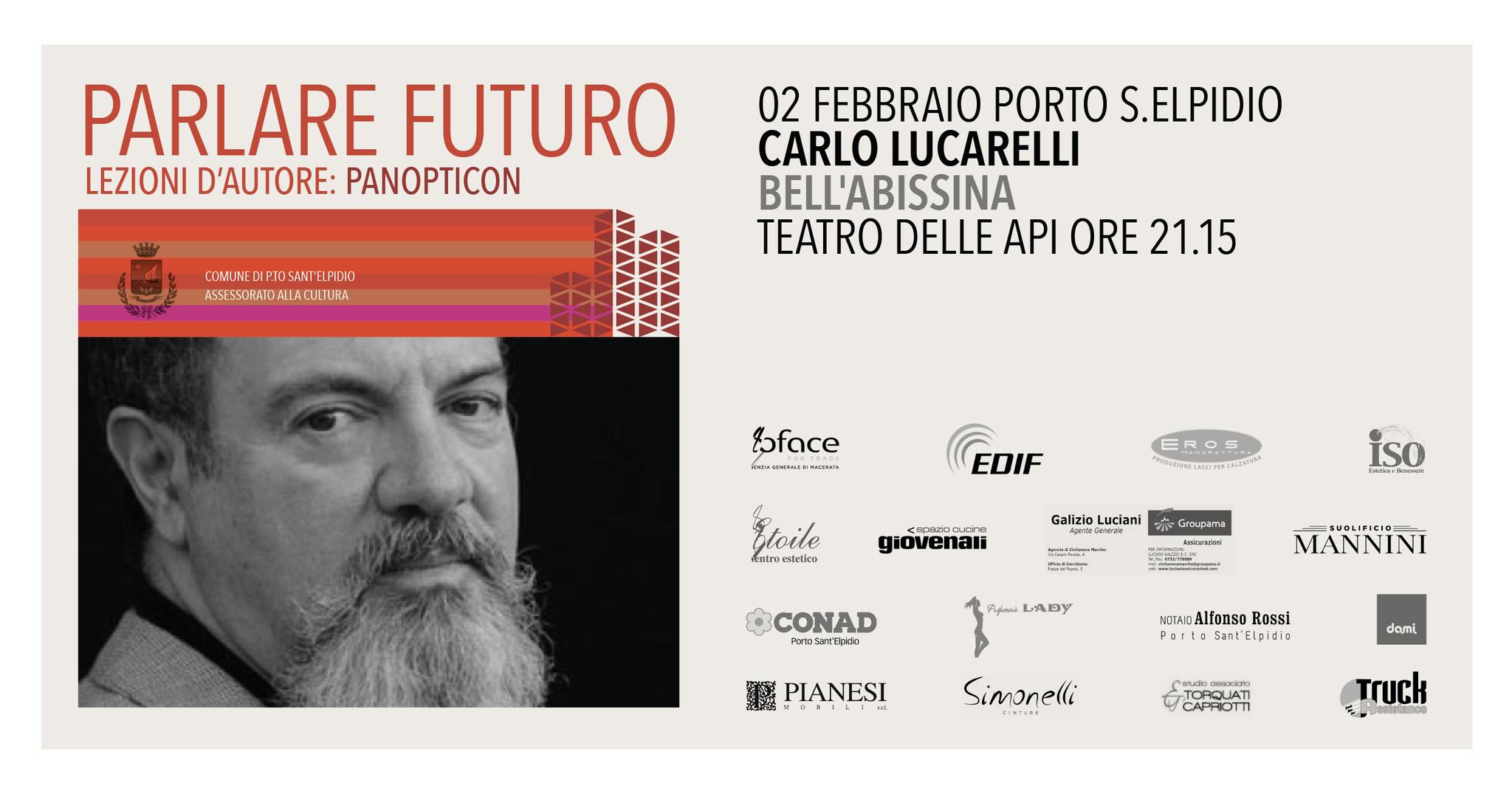 CARLO LUCARELLI ospite di Parlare Futuro