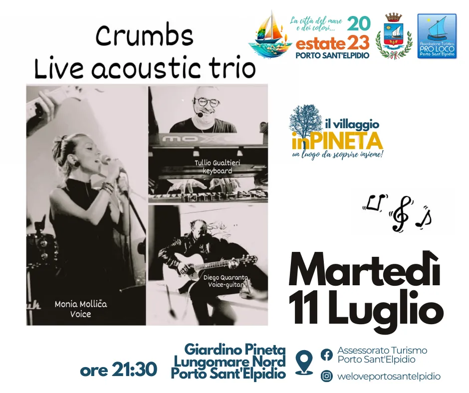 CRUMBS live acoustic trio
