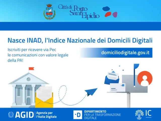 INAD "Indice Nazionale Domicili Digitali" : Registra il tuo Domicilio Digitale